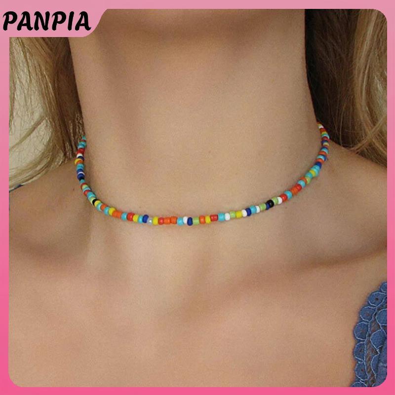 PNIAP - Chocker Bo Hemian Rainbow Handmade, Trang Sức Nàng