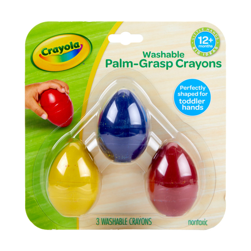 Bút chì trứng Crayola Palm Grasp Bút chì thích ứng 3 Đếm màu quà tặng cho trẻ mới biết đi