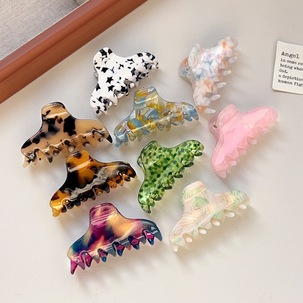 kẹp tóc xinh kẹp tóc càng cua kẹp tóc nữ Bofeya Vui Vẻ Acetate - Kẹp Tóc Nhỏ Gọn Made từ Acetate cho