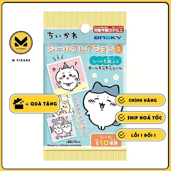 THẺ BÀI Chiikawa Collecting Sticker Stamp Vol2 - Stickers Collection (Ensky) PACK CARD CHÍNH HÃNG