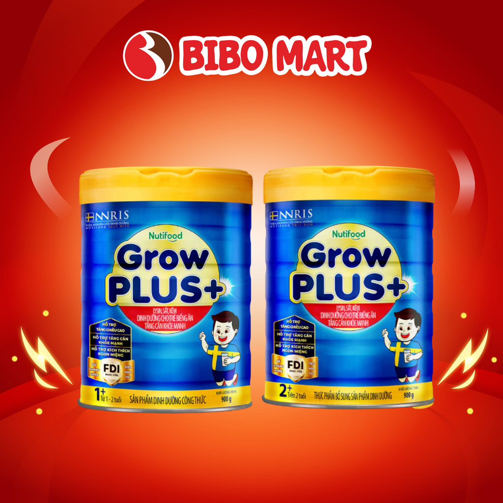 Sữa GrowPLUS+ Xanh 2+ Cho Bé Trên 2 Tuổi Lon 900g Hỗ Trợ Dinh Dưỡng Cho Bé Biếng Ăn - Bibo Mart