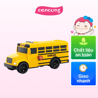 Xe buýt trường học vui vẻ có âm thanh và đèn YN641804 C509 (Vàng)