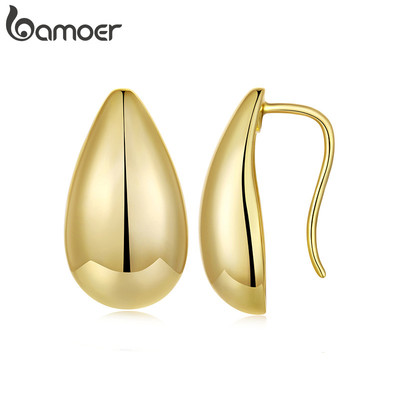 Bamoer Bông tai Giọt nước màu vàng - Trang sức thời trang cho Nữ
