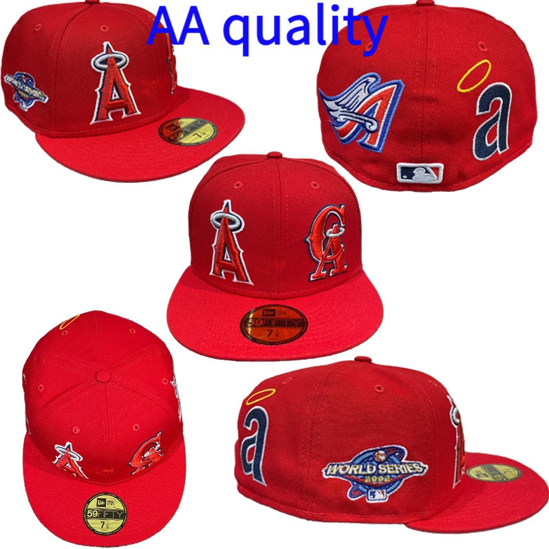 Mũ New Era 59FIFTY Los Angeles Angels màu đỏ rực rỡ, chất liệu cao cấp