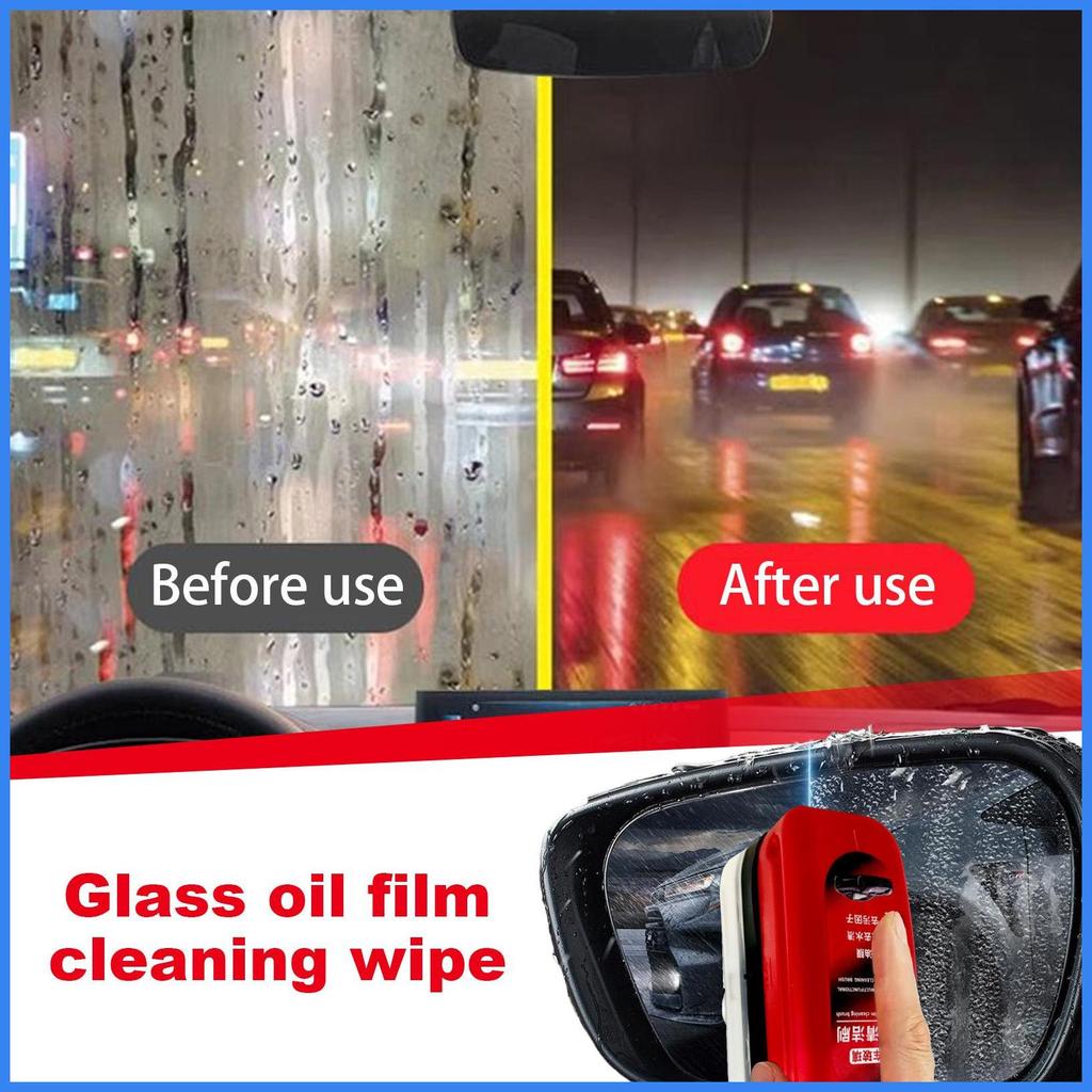 Dụng cụ tẩy màng dầu thủy tinh Bàn chải loại bỏ màng dầu tự động Công cụ chống sương mù lâu trôi cho