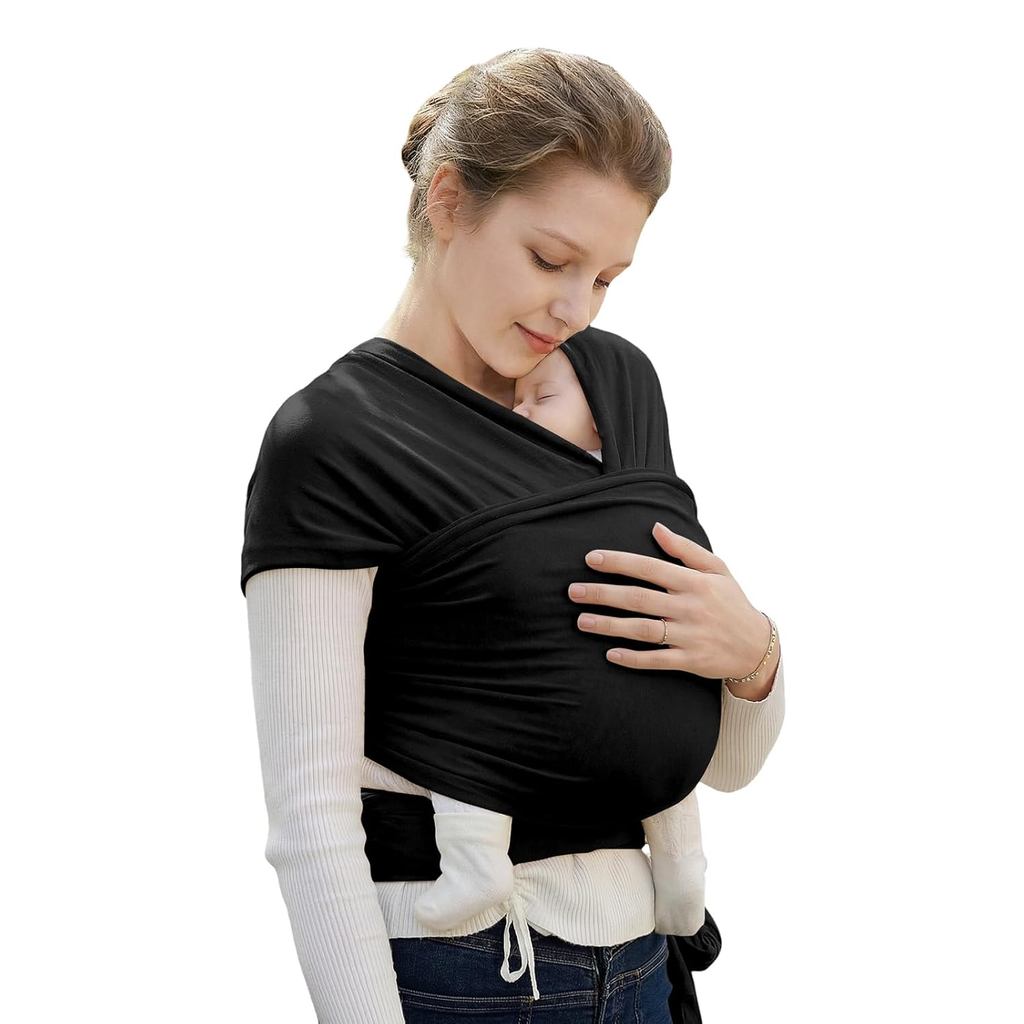BabyWrapCarrier, OneSizeFitsAllBabyWearingWrapNewbornCarrier (7-35lbs), ErgonomicInfantCarriersWrapH