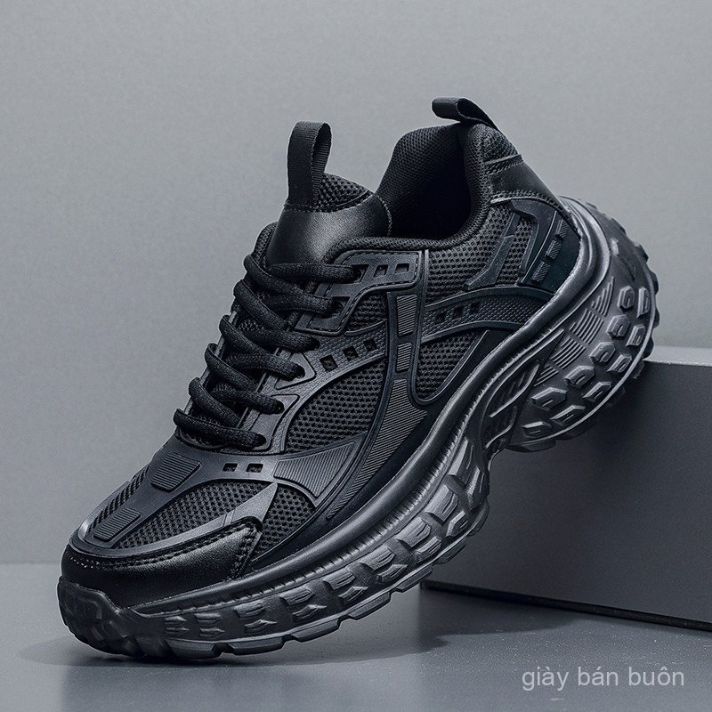 Giày thể thao Dayuan Black White cỡ lớn Giày lưới bố thông thường
