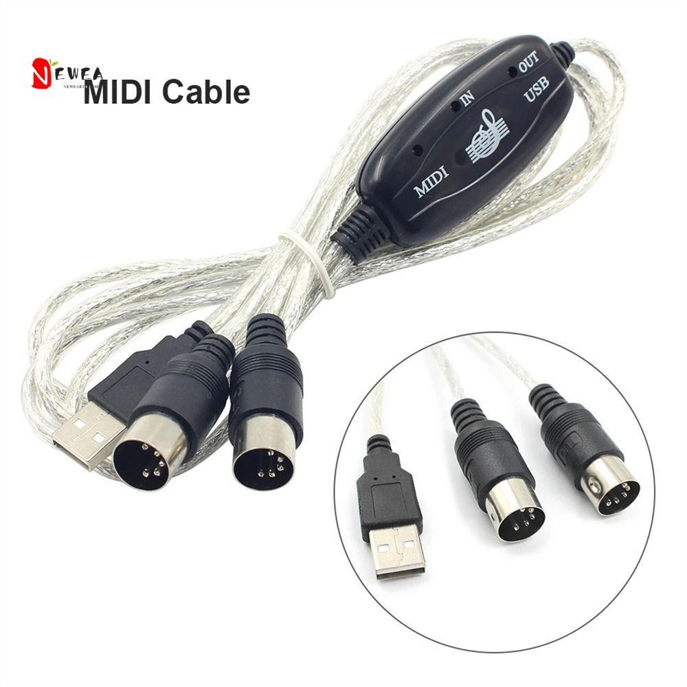 NEWEARTH Giới Hạn MIDI Sang Cáp USB Chuyên Nghiệp Hữu Ích Giao Diện MIDI Âm Thanh Dây Nhạc Cho Bàn P