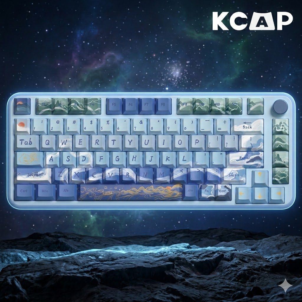 Bộ Keycap PBT Dye-Sub 138 Phím Scenic Lakes & Mountains | KCRAFT - World of keycaps