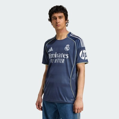 adidas Bóng đá Áo Đấu Sân Khách Real Madrid 25/26 Nam Màu xanh da trời JJ4182