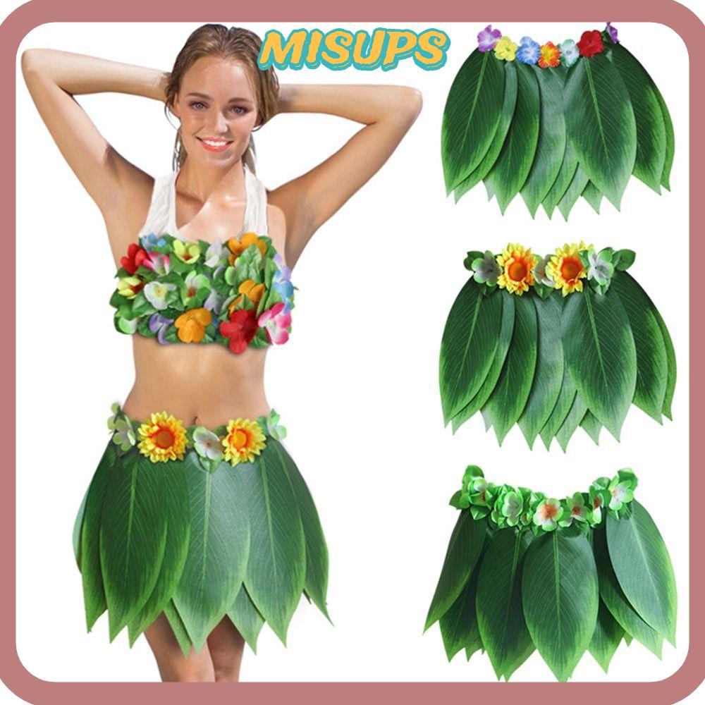 Váy Lá Xanh Missips Style Hawaii Boho, Perfect cho Đi Biển và Dự Tiệc