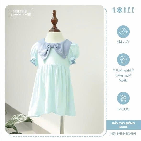 H17 - Váy tay bồng baby Honee