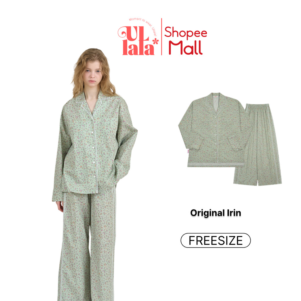 Ullala Pajamas Irin bộ ngủ mặc nhà nữ dài tay Freesize