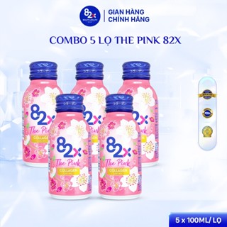 [Combo 5 lon] Thực Phẩm Bảo Vệ Sức Khoẻ Collagen 82X The Pink 100ml