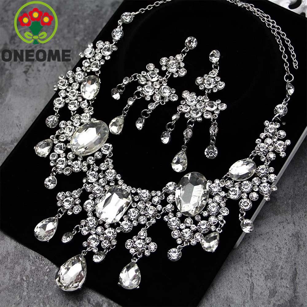 Bộ trang sức cưới nữ ONEOME, Bộ trang sức nữ thần Baroque Hy Lạp, Bông tai chủ đề nữ thần Bộ trang s