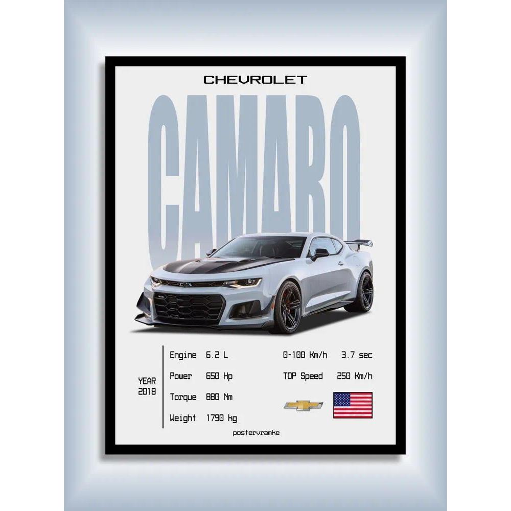 Poster ô tô vải 1 mảnh Chevrolet Camaro ZL1 1LE