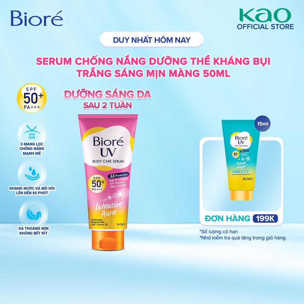 Serum Chống Nắng Dưỡng Thể Kháng Bụi - Trắng Sáng Mịn Màng Biore 50ml
