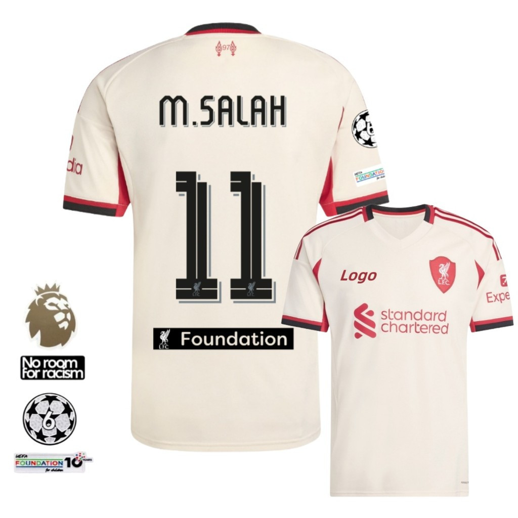 Áo sơ mi bóng đá ngắn tay sân khách Liverpool 2025 / 26 dành cho người hâm mộ Liverpool