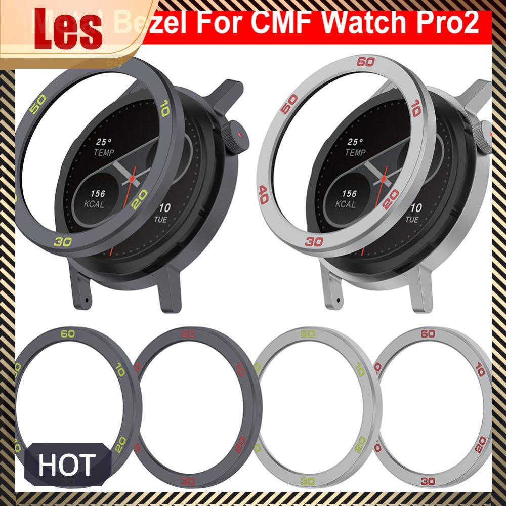 Kim Loại Viền Đồng Hồ Viền Vỏ Kính Cường Lực Phim Cho Đồng Hồ Thông Minh CMF Watch Pro 2