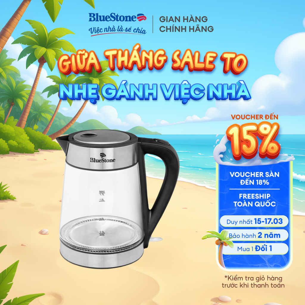 Ấm Đun Nước BlueStone 1.7L KTB-3426