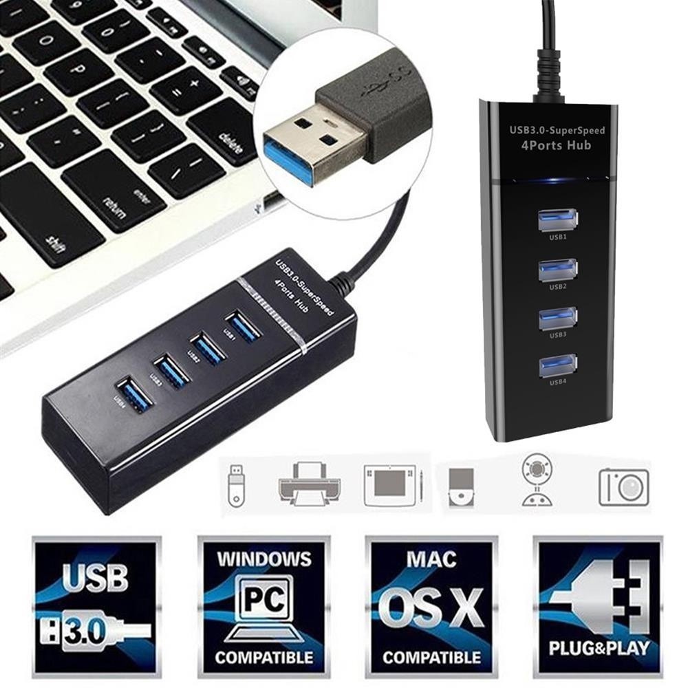 [Hub usb 3.0] bộ chia cổng usb từ 1 thành 4 cổng usb tốc độ 3.0 Tốc độ truyền lên tới 5Gbps dây dài 