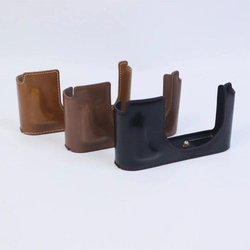 Thích hợp cho Leica Q2 Base Camera Vỏ Bảo Vệ Micro Đơn Da Leica q2 Base Half Set Túi Máy Ảnh