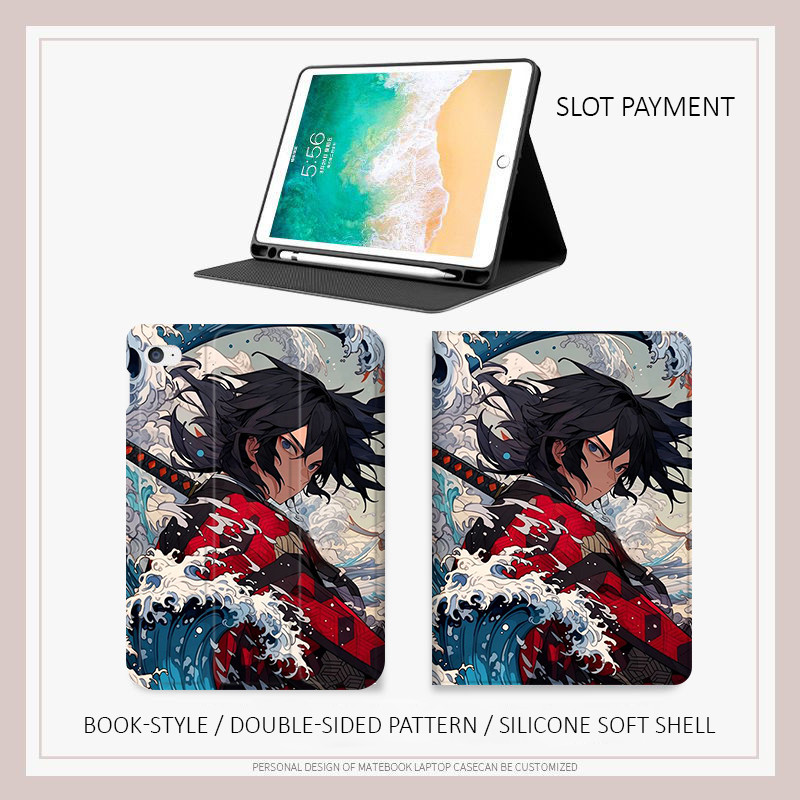ốp ipadDemon Slayer Tomioka Giyuu air6 ipad a16 gen 11 Air M3 Air 4/5/6 Air7 10.2 Gen 7/8/9ipad air 