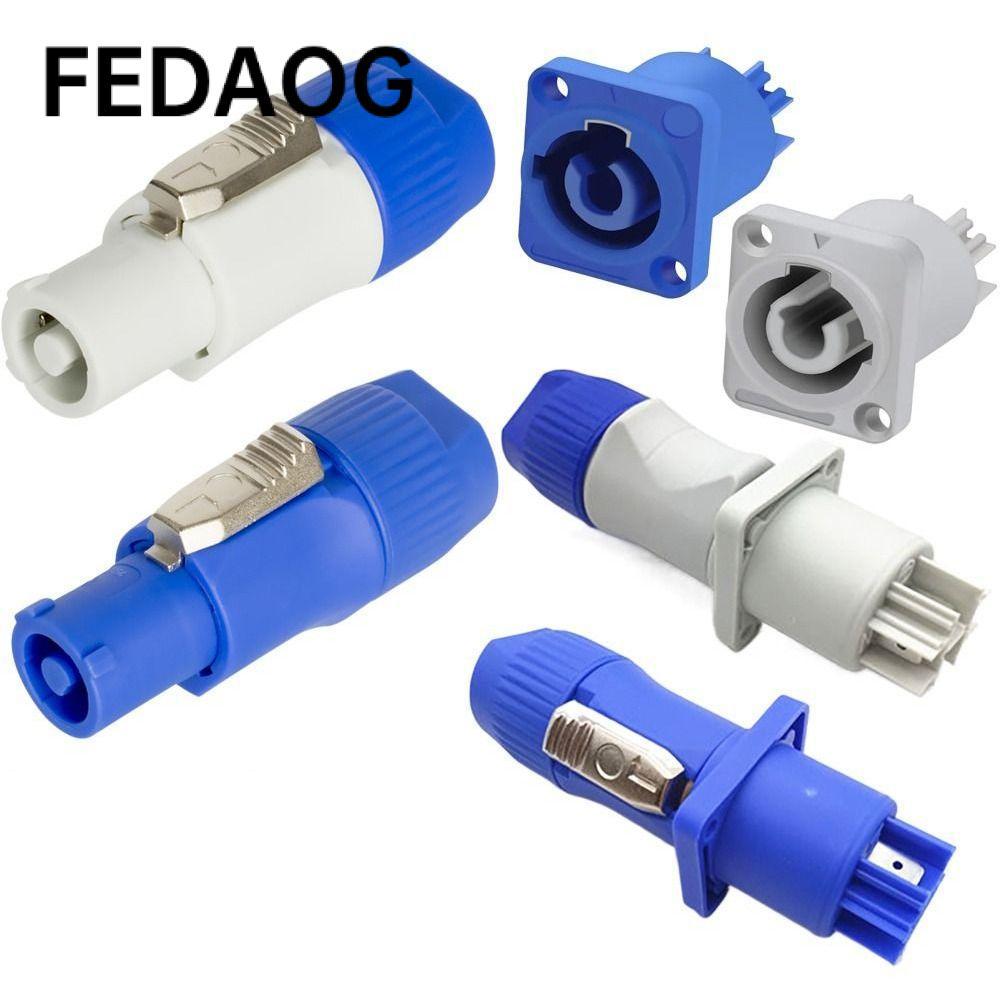 FEDAOG NAC3FCA NAC3FCB AC Nam Cắm, 20A 250V Powercon Connector, 3 Pin Nam Cắm Xanh Trắng 3 PIN Ổ Cắm