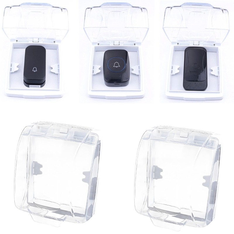 Cc Clear Not Dust Snow Rain Shield Chuông cửa Nút bảo vệ cho chuông cửa gắn tường Hệ thống liên lạc 