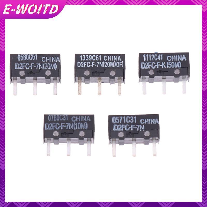 E-WOITD 2 Chuột Micro Switch D2FC-F-7N 10M 20M D2FC-F-K (50M) -RZ D2F D2F-01 D2F-01F D2F-L D2F-01L D