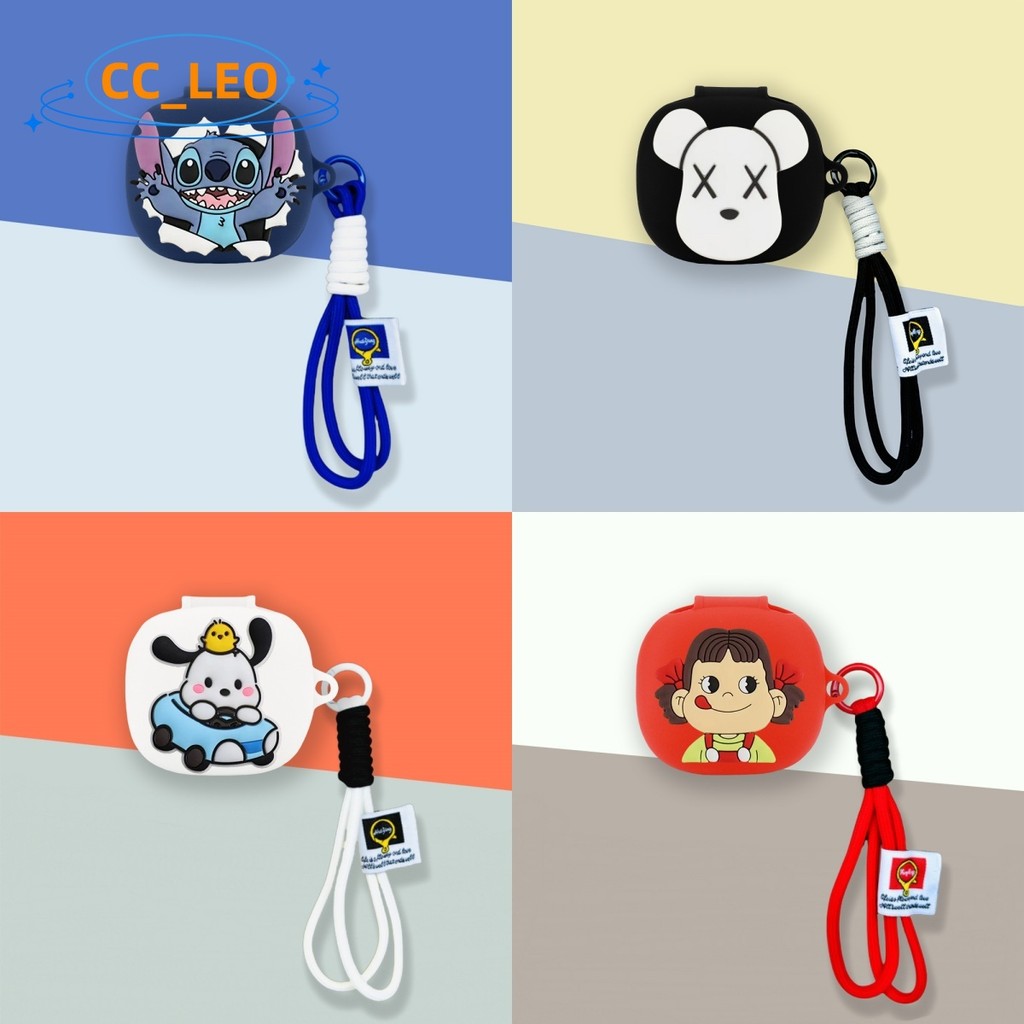 for EarFun Air Pro 4 Case Cute Cartoon Dinosaur Silicone Soft Case Suitable for EarFun Air Pro 4 Sho