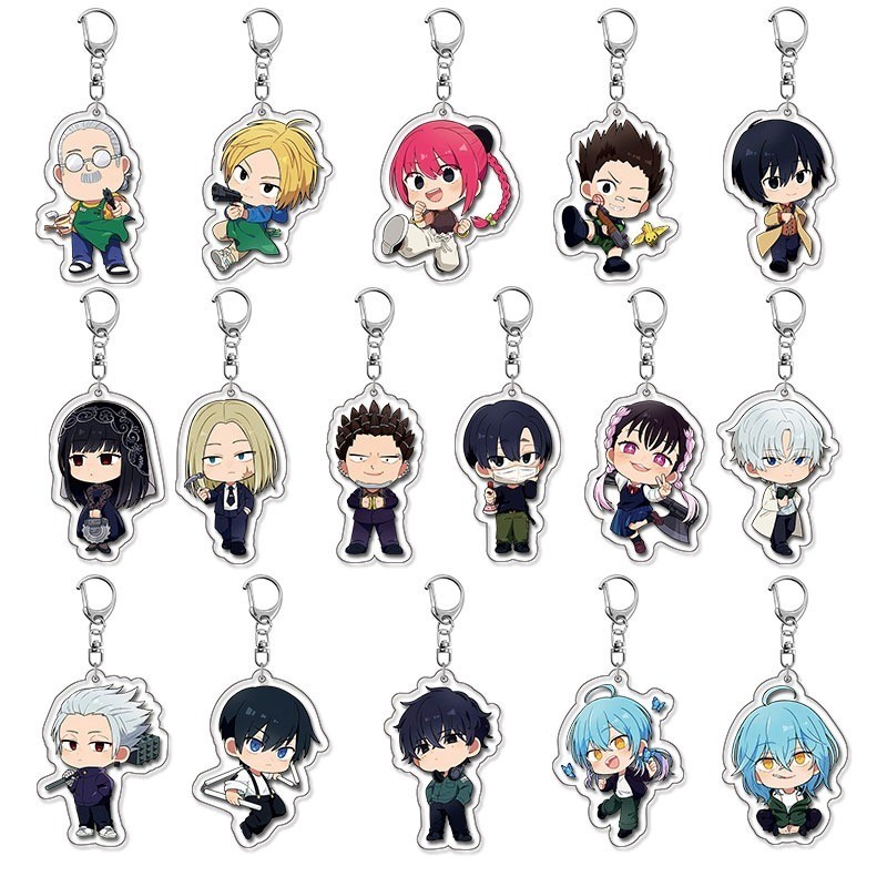 SAKAMOTO DAYS Sakamoto Taro Asakura Shin Cosplay Acrylic Keychain Key Chain Pendant Keyring Gifts Co
