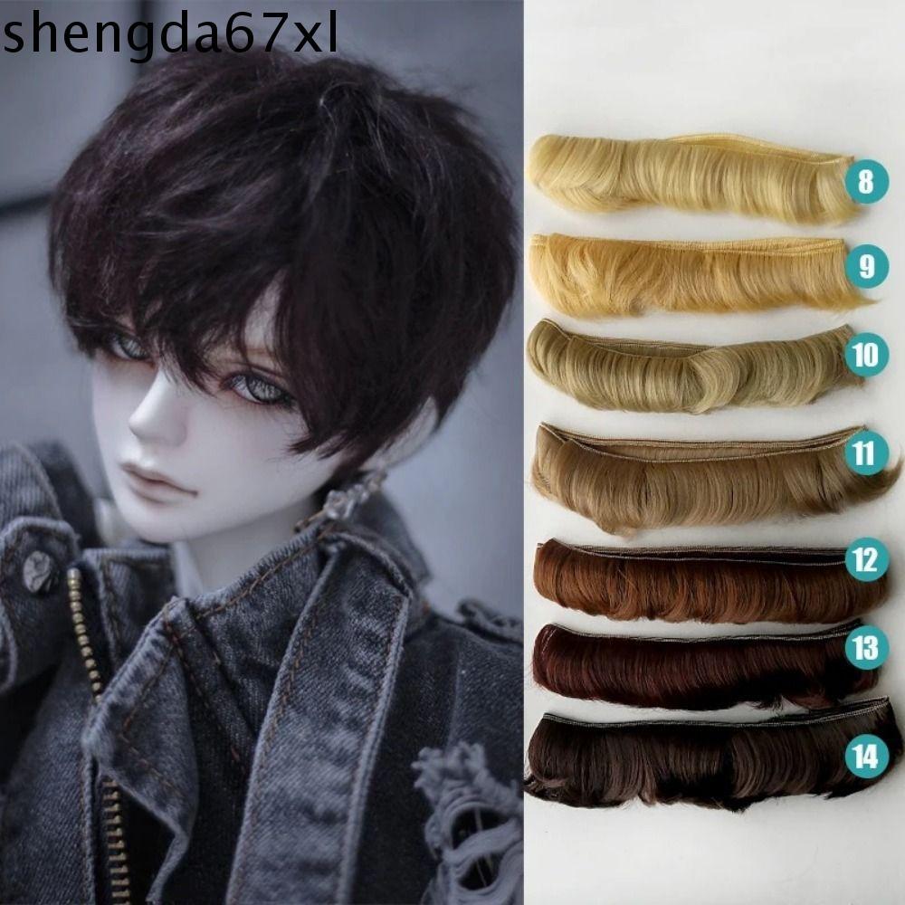 SHENGDA Bjd DIY Fringe Hair, Dây ngắn nhiệt độ cao BJD / SD Tóc giả Fringe Hair, Dress Up Doll Tua R