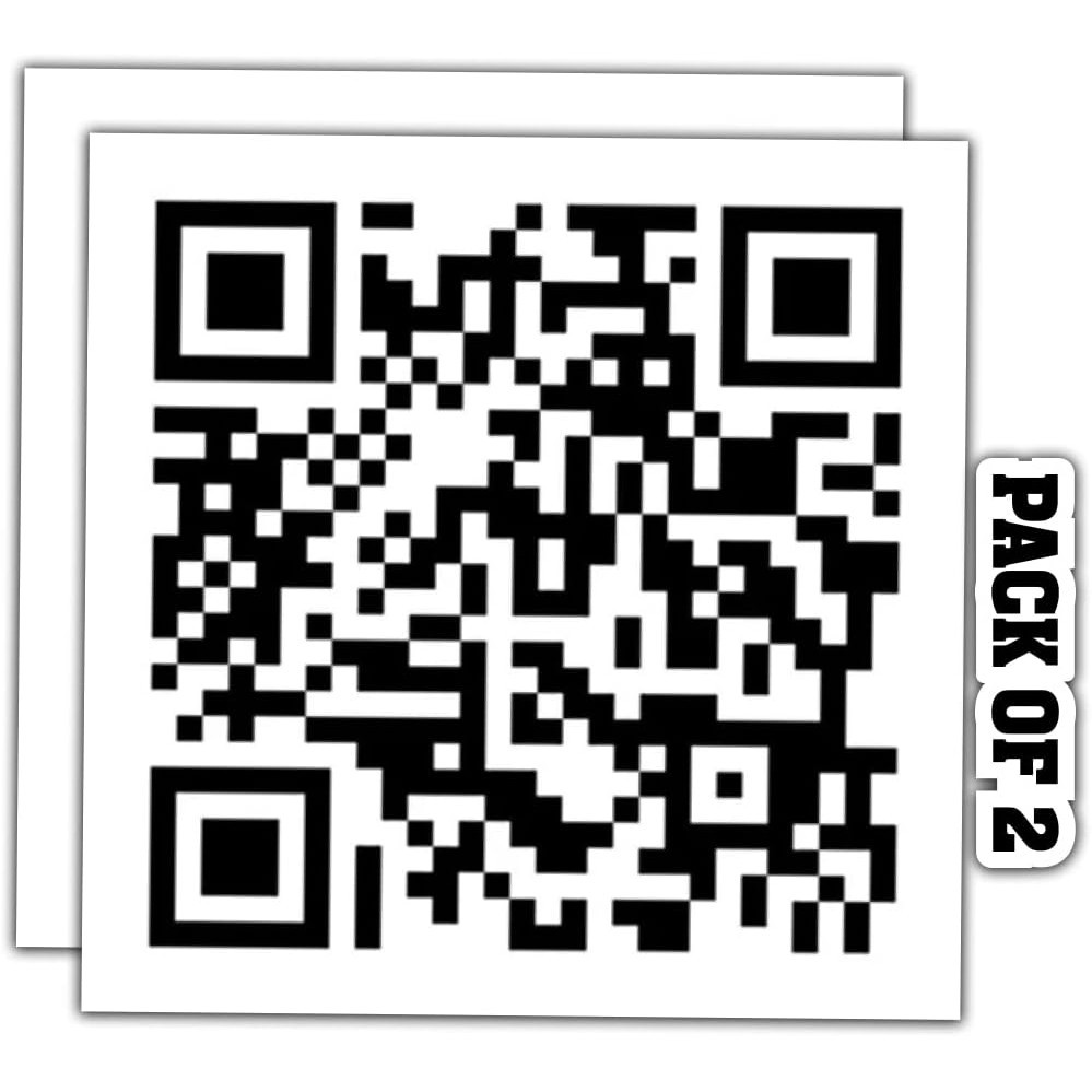 VIBES NƯỚC HOA | Never Gonna Give You Up Rick Roll Qr Code Sticker Ngộ nghĩnh Xe Tải Van SUV Cửa Sổ 