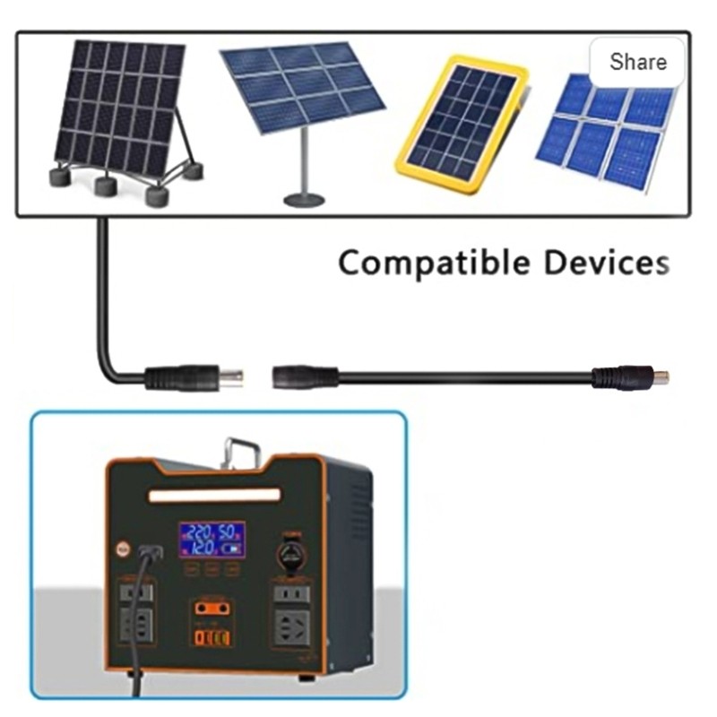 QUIM Độ bền DC7909 Dây nối dài nam sang nữ DC7909 Dây nguồn để sạc năng lượng mặt trời và dây kết nố