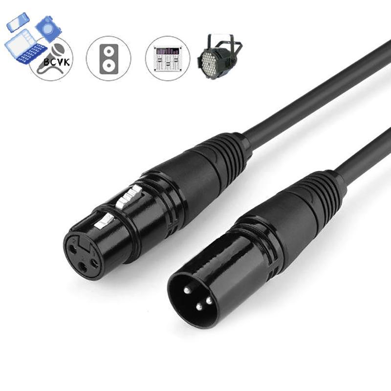 [BCVK] DMX 3-PIN DMX512 Cáp Nam Đến Nữ Đèn LED PAR Sân Khấu Dây Tín Hiệu DMX Thiết Bị Dj DMX512 Dòng