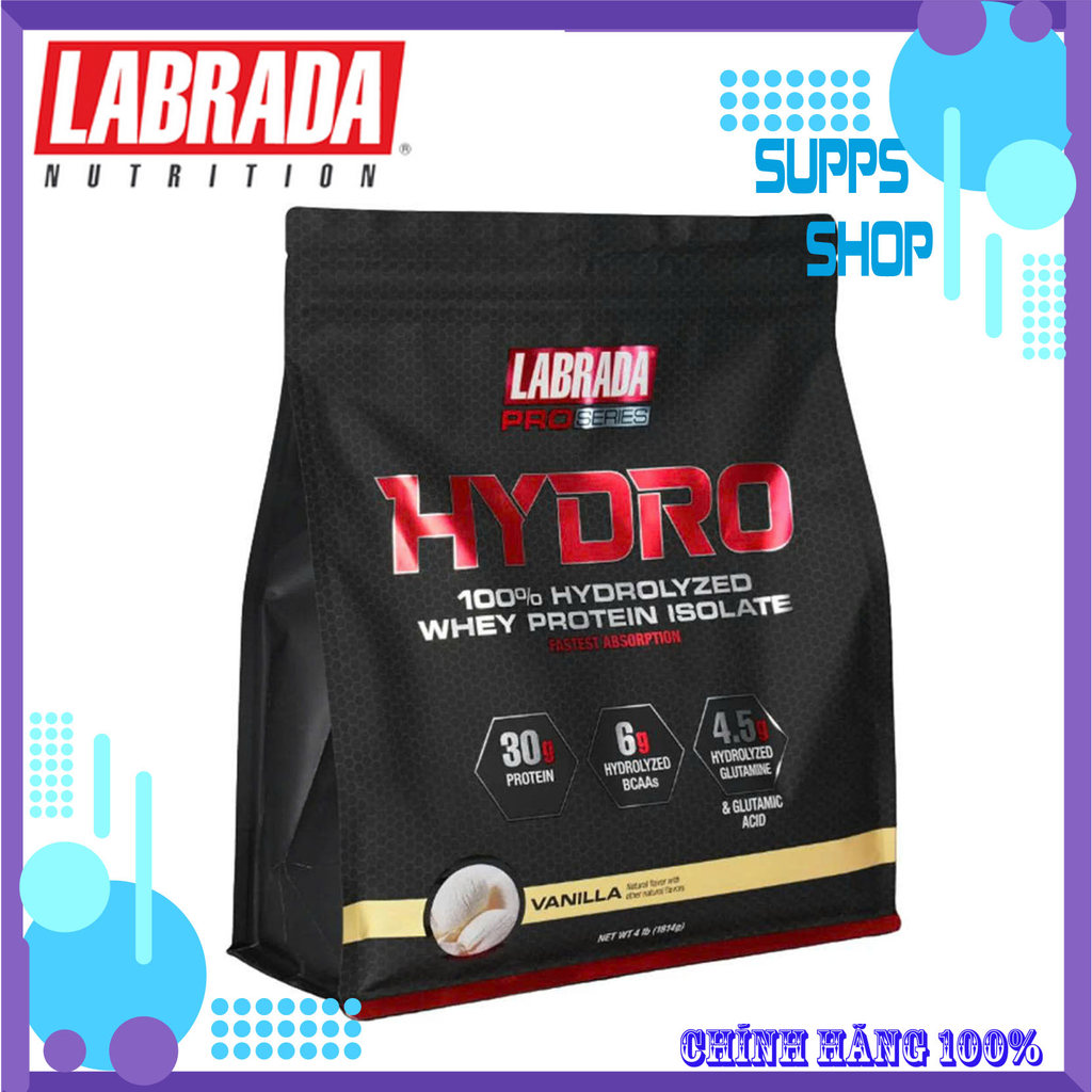 Labrada Hydro Whey 4lbs VANI – Protein Hấp Thu Nhanh Hỗ Trợ Tập Luyện