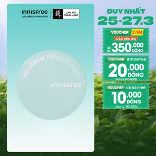 Phấn phủ kiềm dầu dạng nén innisfree No Sebum Mineral Pact 8.5g