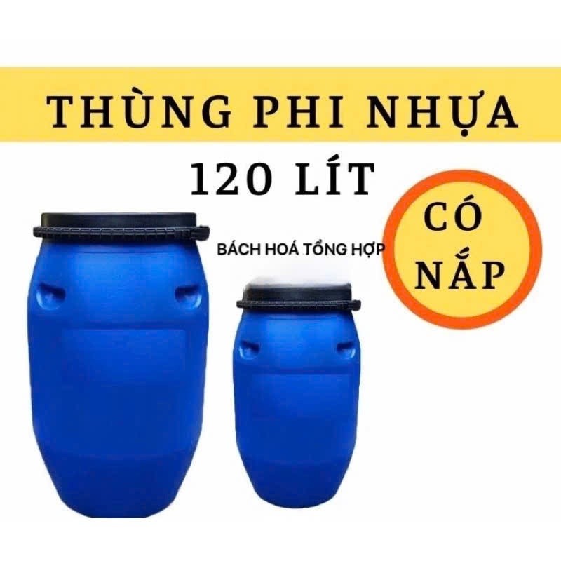 (Hoả Tốc) Thùng phi nhựa xanh 30l,60l, 120l,160l , thùng nhựa đựng nước 120l, đựng hoá chất 120l,.. 