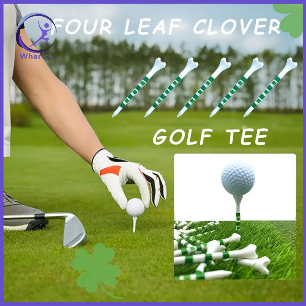 Bộ 10 Tee Golf Bằng Nhựa Không Thể Phá Vỡ, Thiết Kê Cỏ Ba Lá Bốn Lá, Ma Sat Thap và Bền Đẹp