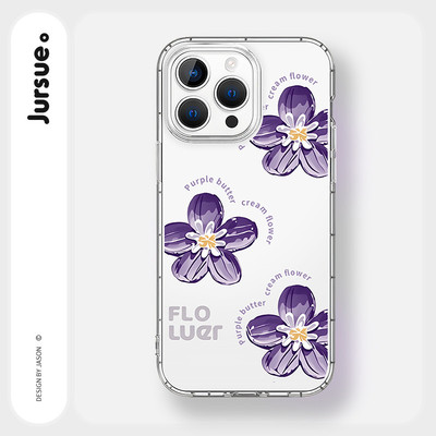 JURSUE Ốp lưng Hoa văn Họa tiết nữ chống sốc chống bẩn mềm cho iPhone 17 Air 16 15 14 13 12 11 PRO MAX SE 2020 X XR XS ip 8 7 Plus MZ50487