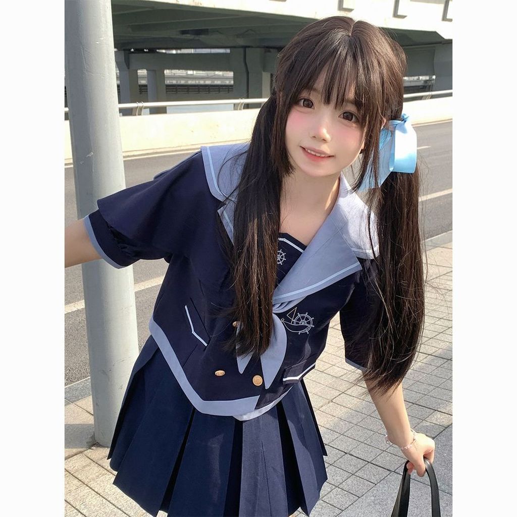 Đồng phục thủy thủ JK chính hãng, mẫu cơ bản chính hãng, bộ đồng phục học sinh phong cách đại học, t