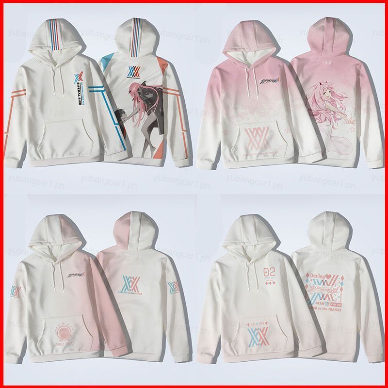 Áo hoodie unisex cosplay Darling in the Franxx phiên bản Zero Two, phù hợp Halloween và plus size