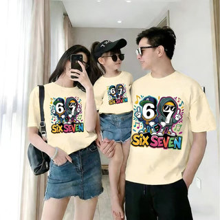 Áo Thun Đồ Bộ Gia Đình & Cặp Đôi Six Seven - Phong Cách Hip Hop - Vải Mềm Thoáng Mát
