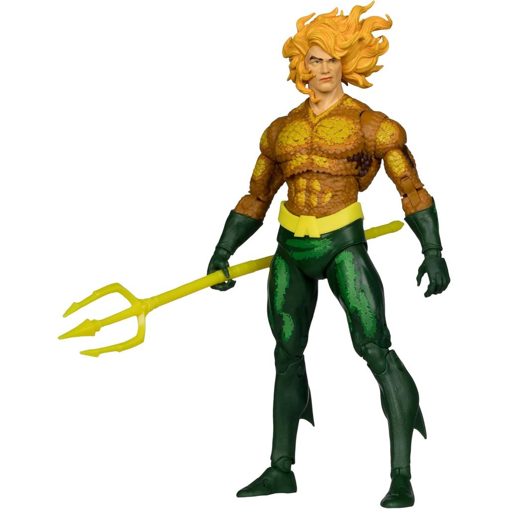 Đồ chơi McFarlane - DC Multiverse Aquaman (Justice League Task Force) Hình 7in Build-A