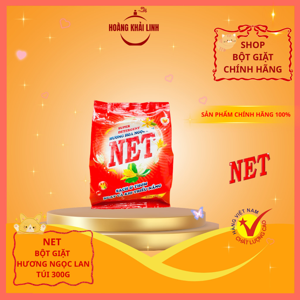 NET Bột Giặt Hương Ngọc Lan Sạch Thơm Túi 300G