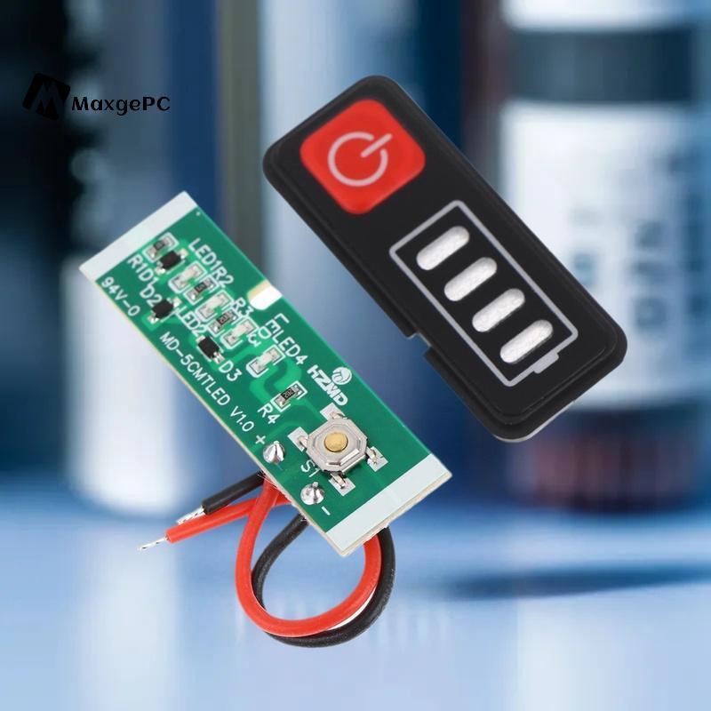 [Max-t] 1 / 3 / 5 Cái 5S 18V 21V Li-Battery Màn Hình Hiển Thị Điện Bảng Hiển Thị LED Máy Khoan Điện 