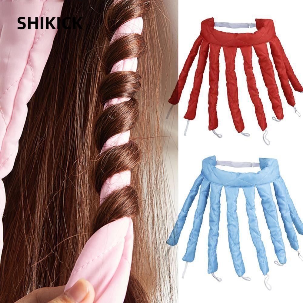 SHIKICK Curling Stick, Octopus Soft Wave Lazy Hair Curler, DIY Heatless Curls Silk Ribbon Dụng cụ tạ