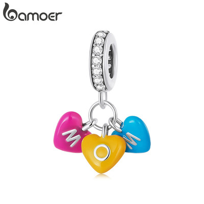 Bamoer Charm Cầu Vồng Kẹo Mặt Dây Chuyền DIY - Phụ Kiện Quà Tặng Cho Nữ