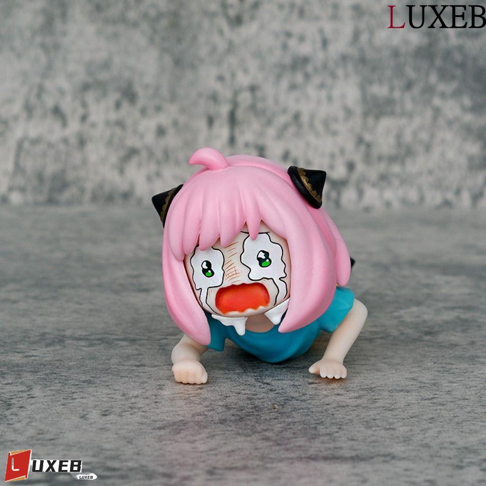 LUXEB Spy Family Anya Nhân Vật Hành Động, PVC Spy Family Anime Spy X Family Hình Gia Đình, Chế Độ Bú
